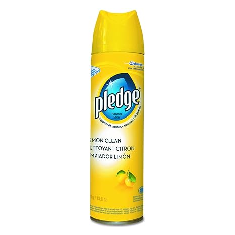 Pledge Furniture Polish 13 8oz Lemon Scent Sold As 1 Each