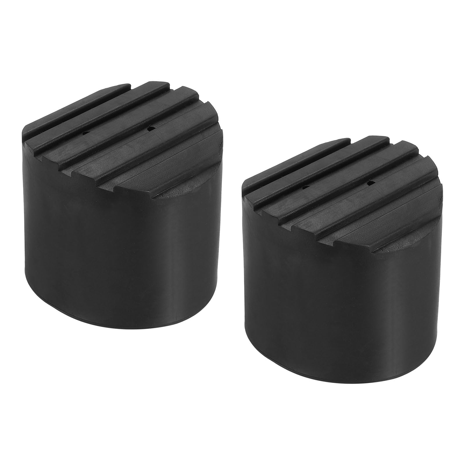 PATIKIL Ladder Non Slip Feet 2.4"/60mm, 2Pcs Rubber Round Foot Protective Mat Cushion Replacement for Telescopic Folding Extension Ladder Protection, Black