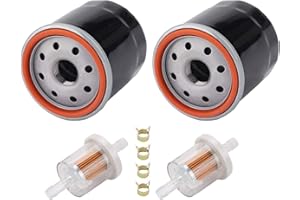 AloneGoer 2pcs 49065-0724 Oil Filter Compatible with Kawasaki 49065-7010 Club Car 1016467 41016467 Kubota T1460 T1560 T1700H T1770 T1870 TG1860G Robin EH18V EH64 EH65 Yamaha MX775 MX800 MX825