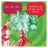 Funny Holiday IMproper Greeting Beverage Napkin-HO HO HO
