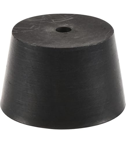 Tapón De Goma Para Laboratorio - Tamaño 15 - Sólido Y De Inserción A Presión