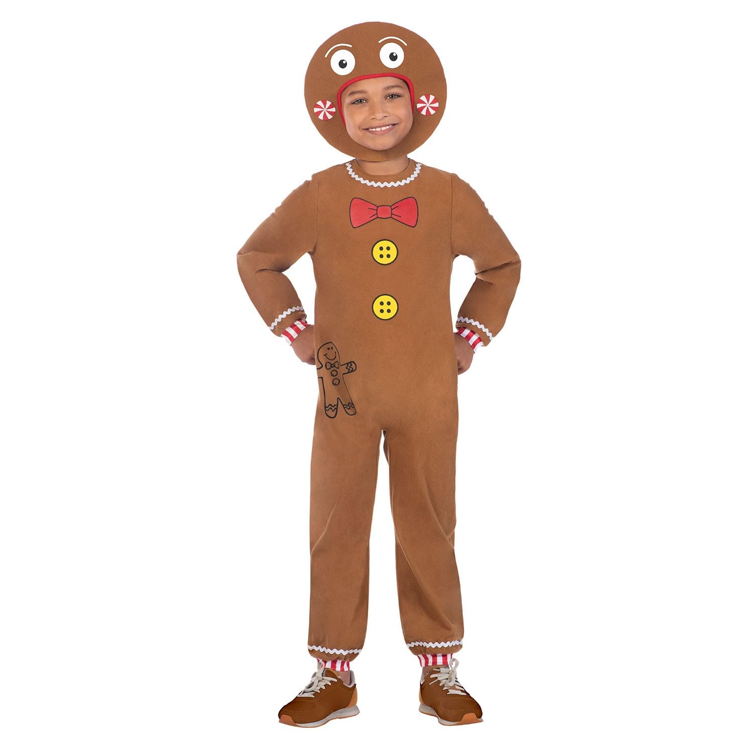 (PKT) (Fix 12/25) (9909012) Child Gingerbread Man Costume (6-8yr)