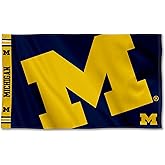 College Flags & Banners Co. Michigan Team University Wolverines Bold Logo Premium Flag