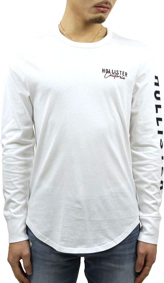 Amazon ホリスター Tシャツ メンズ 正規品 Hollister 長袖tシャツ クルーネックtシャツ Logo Graphic Tee 323 248 0238 100 S コード 2 並行輸入品 Tシャツ カットソー 通販