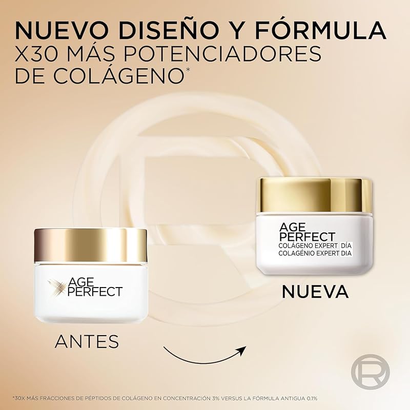 L'Oréal Paris Age Perfect Colágeno Expert Crema de Día Antimanchas, 50ml