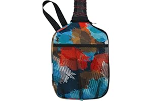 WK IEASON Neoprene Pickleball Paddle Cover Pickleball Racket Sleeve with Inner Pockets and Handle Strap Pickleball Paddle Cov