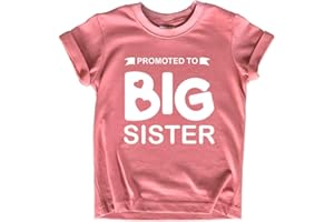 UNORDINARY TODDLER Promoted to Big Sister Shirt for Little Girls Toddler Baby Announcement Outfits