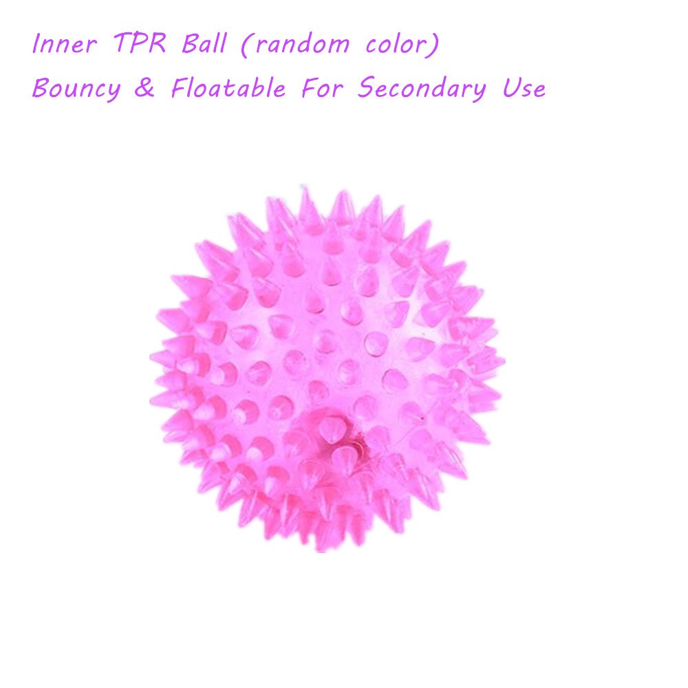 huglove Big Dog Plush Squeaky Ball Toys for Exercise Entertainment Boredom Crazy Bouncer Toy Floating Ball for Medium and Large Dogs Green