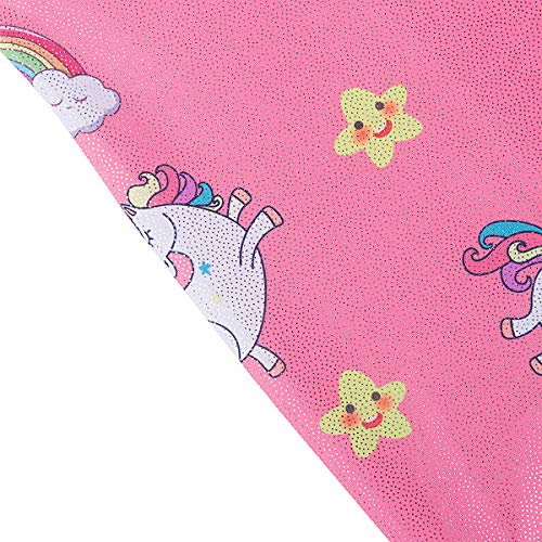 image for MYQFF Gymnastics Leotards for Girls Biketard Unitard Pink Toddler Kids