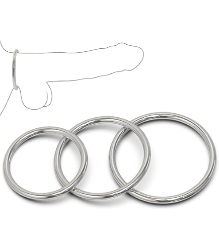 Amazon.com: Spartacus Metal Cock Ring, Chrome, 3-Pack : Health & Household