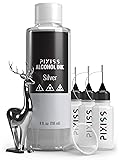 Silver Alcohol Ink for Resin - Metallic Alcohol Ink