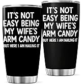 CUBICER Funny Husband Quote 20 Oz Stainless Steel Tumbler For Men From Wife Ideal Anniversary Birthday Gift Travel Mug Tea Coffee Iced Cool Insulated Heat Drink Outdoor Bottle
