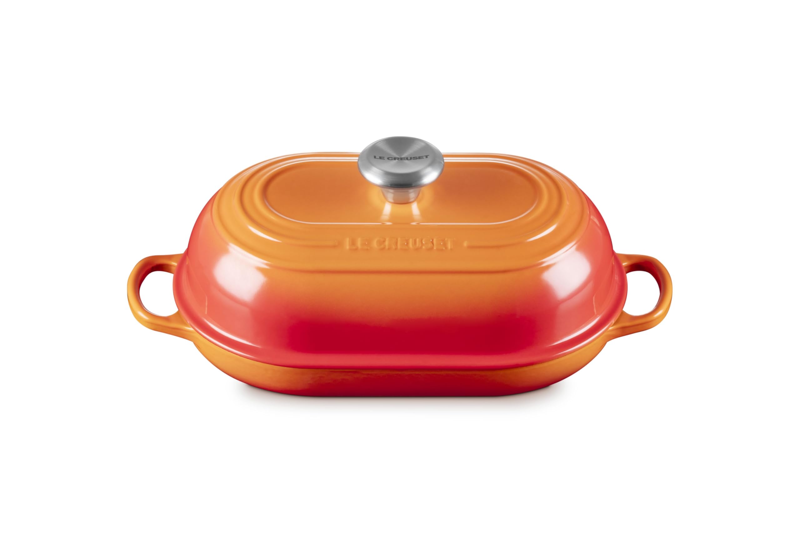 Le Creuset Enameled Cast Iron Signature Oval Bread Oven, 11.5 inch, Flame