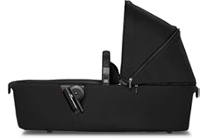 Joolz AER+ Carrycot for Newborn (0-6 Months) - One-Hand Foldable Cot - Breathable Mattress - Lightweight Stroller Bassinet for Baby (Up to 20lbs)- Extended Sunhood - Water-Repellent (Space Black)
