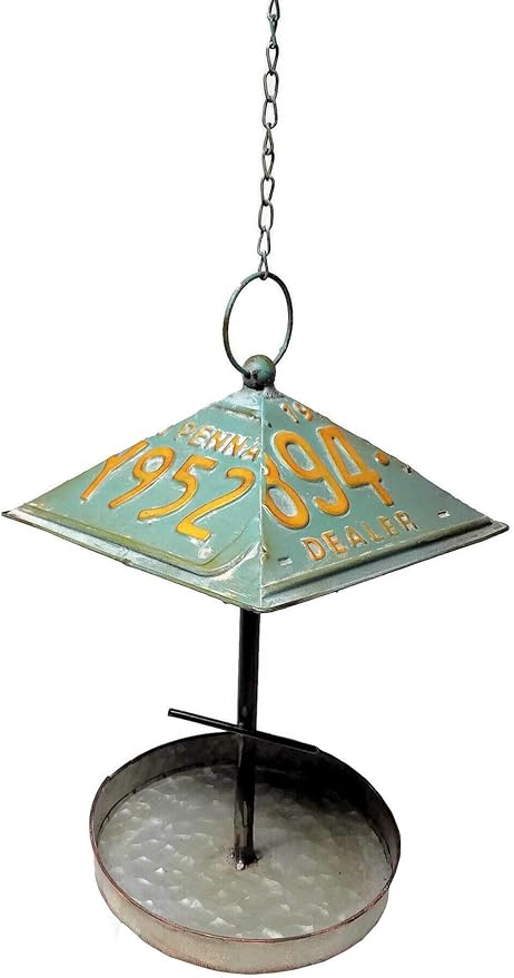 Amazon Com Beltrami Vintage License Plate Metal Bird Feeder