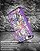 Style4U iPhone 8 Plus/iPhone 7 Plus Case, Lotus Flower Shock Resistant Studded Rhinestone Crystal Bling Hybrid Armor Case Cover w/ 1 Stylus [Flower Purple/Black]