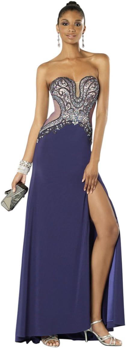 Alyce Special Occasions and Formal Prom Dress Style 6349 Size 8 Purple