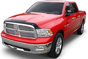 Husky Liners Aeroskin Hood Protector | Fits 2019-2026 Dodge Ram 2500, 3500 (Excludes Sport, PowerWagon, Rebel Hoods) | Low Profile Deflector/Bug Shield - 1 pc., Smoke | 2842189