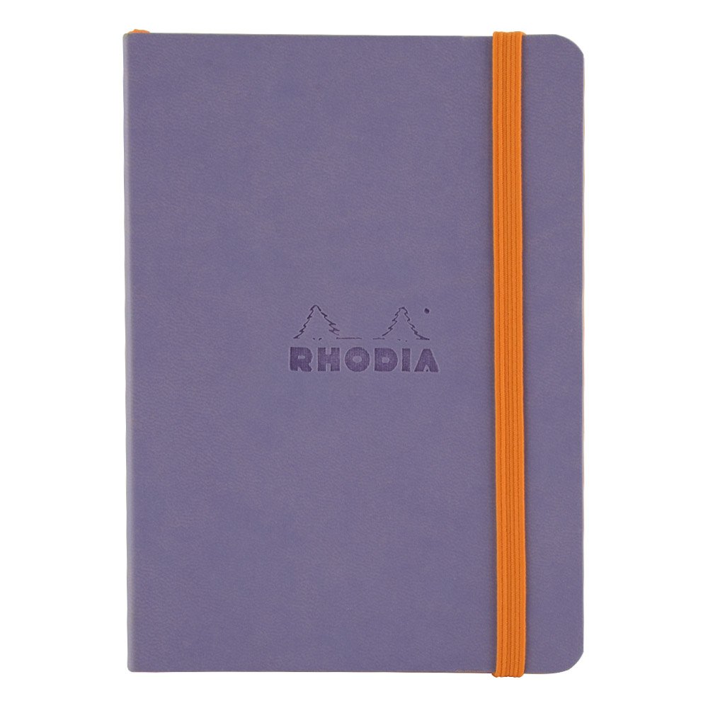 RHODIA 117359C - Iris Soft Notebook - A6 - Dot Dot - 144 pages - Ivory Clairefontaine Paper 90 g/m - Bookmark, Elastic Closure - Faux Leather Cover - Rhodiarama Collection โ image 1