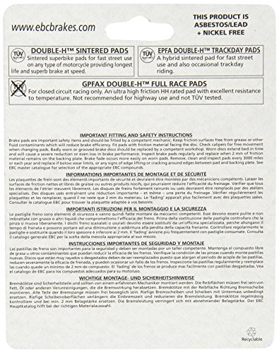 EBC Brakes FA423/4HH Disc Brake Pad Set