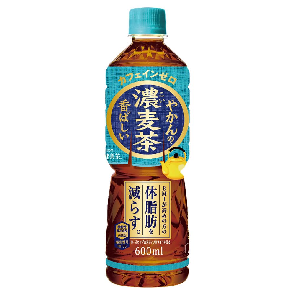 コカ・コーラ やかんの濃麦茶 from 爽健美茶 600mlPET ×24本商品画像