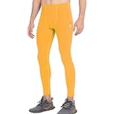 PIQIDIG Workout Leggings Yoga Pants with Pockets - Men Athletic Compression Pants Tights