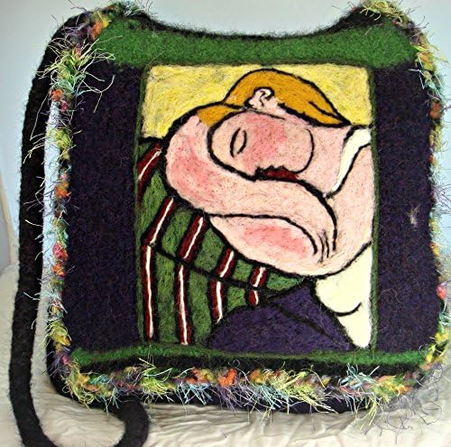 Felted Purse, Felted Handbag, Picasso Art