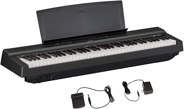 Amazon Com Yamaha P121 73 Key Weighted Action Compact Digital Piano Black Musical Instruments