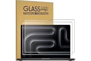 KEANBOLL 2-Pack MacBook Pro 14 Tempered Glass Screen Protector for MacBook Pro 14 Inch(2021-2023, M3, M2, M1 Pro/Max Chip) A2918 A2992 A2779 A2442, Ultra Clear Tempered Glass