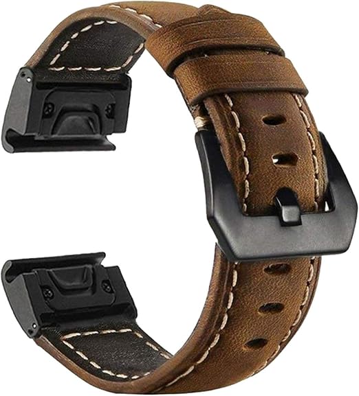 Bracelet Silicone MoKo Pour Garmin Fenix 7S/6S/5S - 20mm, Noir, Confortable