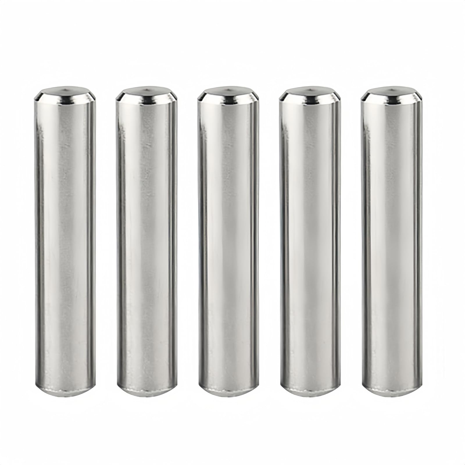 Boxonly 5 PCS M8x100mm Dowel Pins 304 Stainless Steel Cylindrical Pin Pegs Support Shelves Fasten Elements GB119 Fixed Pin Shaft