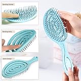 DHinkyoung 2Pcs Detangling Hair Brush Spiral Soft Bristles Anti-Static view 3