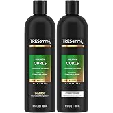 TRESemm&eacute; Shampoo and Conditioner, Bouncy Curls with Coconut Infusion &ndash; Hydration, Heat Protection &amp; Frizz Control for Curly Hair, 16.5 Oz Ea