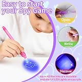 iZoeL 14 Invisible Ink UV Pens Set 7 Colours Secret Messages Kids Gift view 4