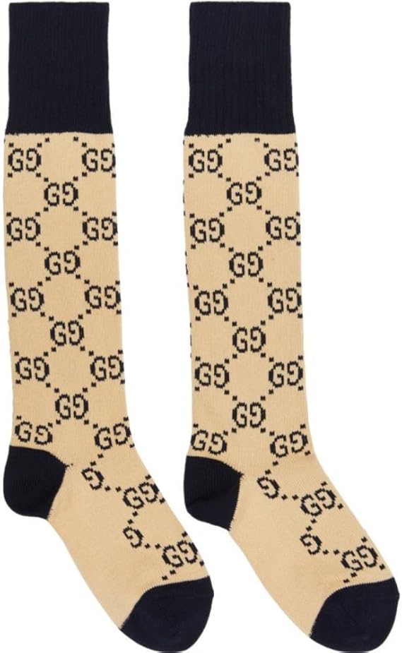 Amazon グッチ Gucci メンズ インナー 下着 ソックス Beige Navy Gg Socks 並行輸入品 スポーツソックス 通販