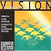 Thomastik-Infeld Vision Titanium Solo Violin A String 4/4 Medium - VIT02 | 4/4 Violin A String With Brilliant Projection, Fast Bow Response, Rich Overtones, Wide Dynamic Range, And Flexible Expression
