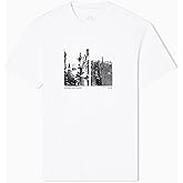 Armani Exchange Mens Grid Box City Skyline Tee