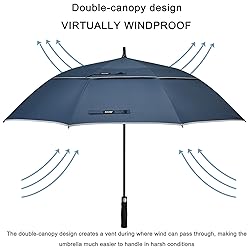 G4Free 72 Inch Automatic Open Golf Umbrella Extra