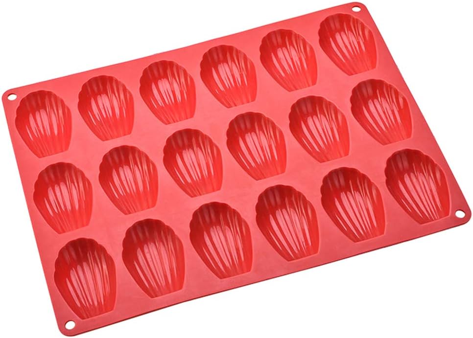 Suny Smiling Madeleine Pan Non Stick Baking Moulds 18 Cavity Silicone
