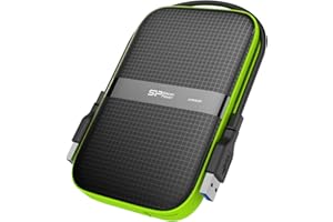 SP Silicon Power 2TB Rugged Portable External Hard Drive Armor A60 Shockproof USB 3.1 Gen1 for PC Mac Xbox and PS4 Black