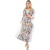 Miss Lavish London Kaftan Dress, Cover Up Maxi, Plus Size Swimsuit Coverup, Resort Wear Dress for Summer, Cruise Vacation