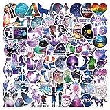 Vinyl Stickers for Hydro Flask[100 pcs],Galaxy Stickers for Kids Car Bicycle Luggage Decal Graffiti Patches Skateboard Waterproof Stickers for Water Bottle - No-Duplicate Sticker Pack