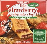 Trader Joe's This Strawberry Walks Into a Bar Cereal Bars (Low Fat) 1 Box Con...