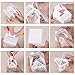 KAZIPA 50PCS Baptism Favor Boxes, 2.2''x2.2''x2.2''Laser Cut Gift Boxes with 50 Ribbons for Baby Shower Favors Baptism Decorations First Birthday Party, Pink