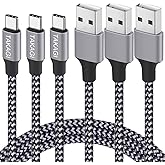 USB C Cable Fast Charging Nylon Braided 3Pack 6ft USB A to Type C Cord | USB C Charger Firewire Cable Data Sync Transfer for iPhone 18 Pro Max/17 Pro Max/16 Pro Max/16 Plus/15 Pro/Duo/iPad Air Mini