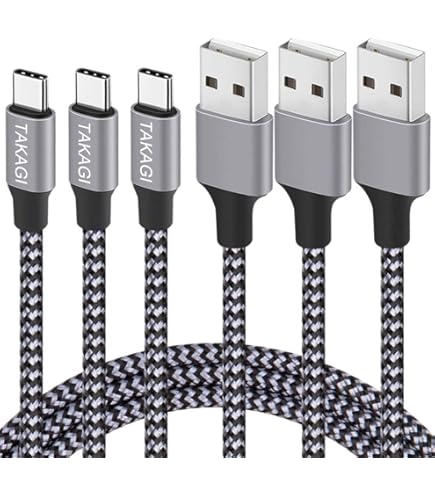 Cable USB-C A USB-C HUNE De 3 Metros, Carga Rápida De 3A (60W), RTPE Reforzado Y Hecho Con Plástico Reciclado