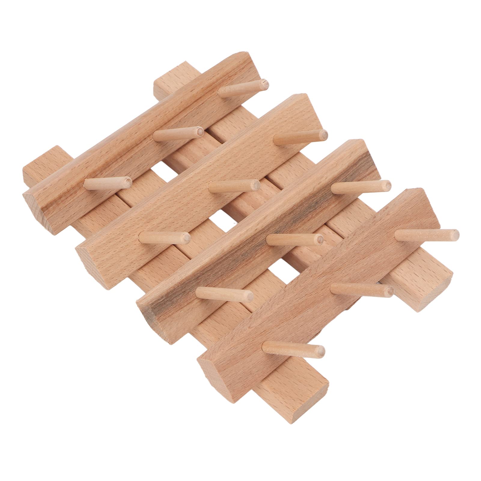 Sewing Thread Holder 12 Spools Wooden Organizer Bobbin Rack for Embroidery Quilting Sewing Threads