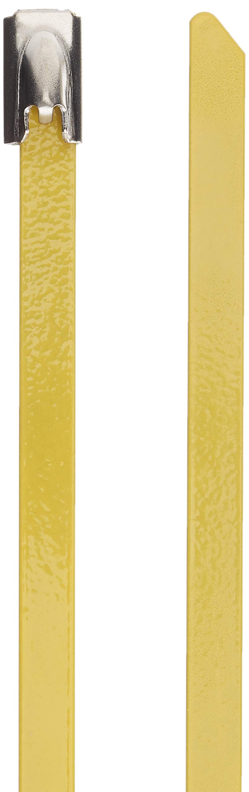 DeLock Stainless Steel Cable Ties L 200 x W 4.6 mm Yellow Pack of 10