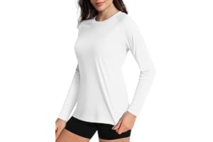 Boladeci Women's Sun Shirts UPF 50+ UV Protection Rash Guard Long Sleeve Swim Shirts Quick Dry Lightweight Workout Tops