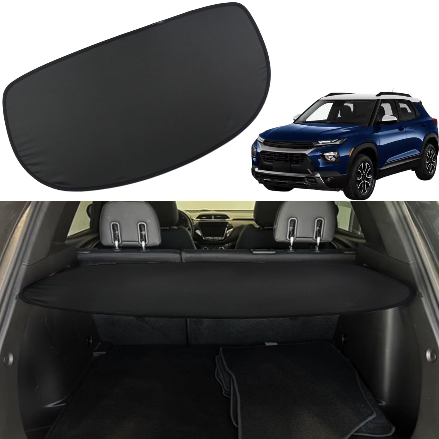 Photo 1 of Topraco Cargo Cover for Chevrolet Trailblazer Accessories 2021 2022 2023 2024 Rear Trunk Shade Cargo Cover